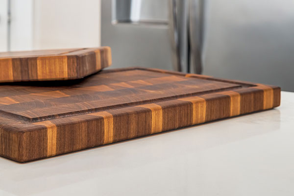 solid wood cutting board from Parker Thomas Design near Calgary Alberta