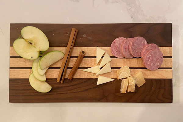 solid wood cutting board from Parker Thomas Design near Calgary Alberta