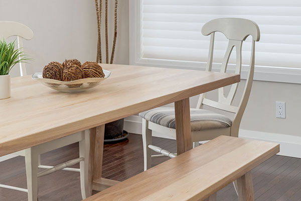 Harvest table in varying lengths and widths, starting at $1,600